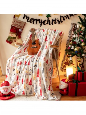 Double Sided Holiday Flannel Blanket